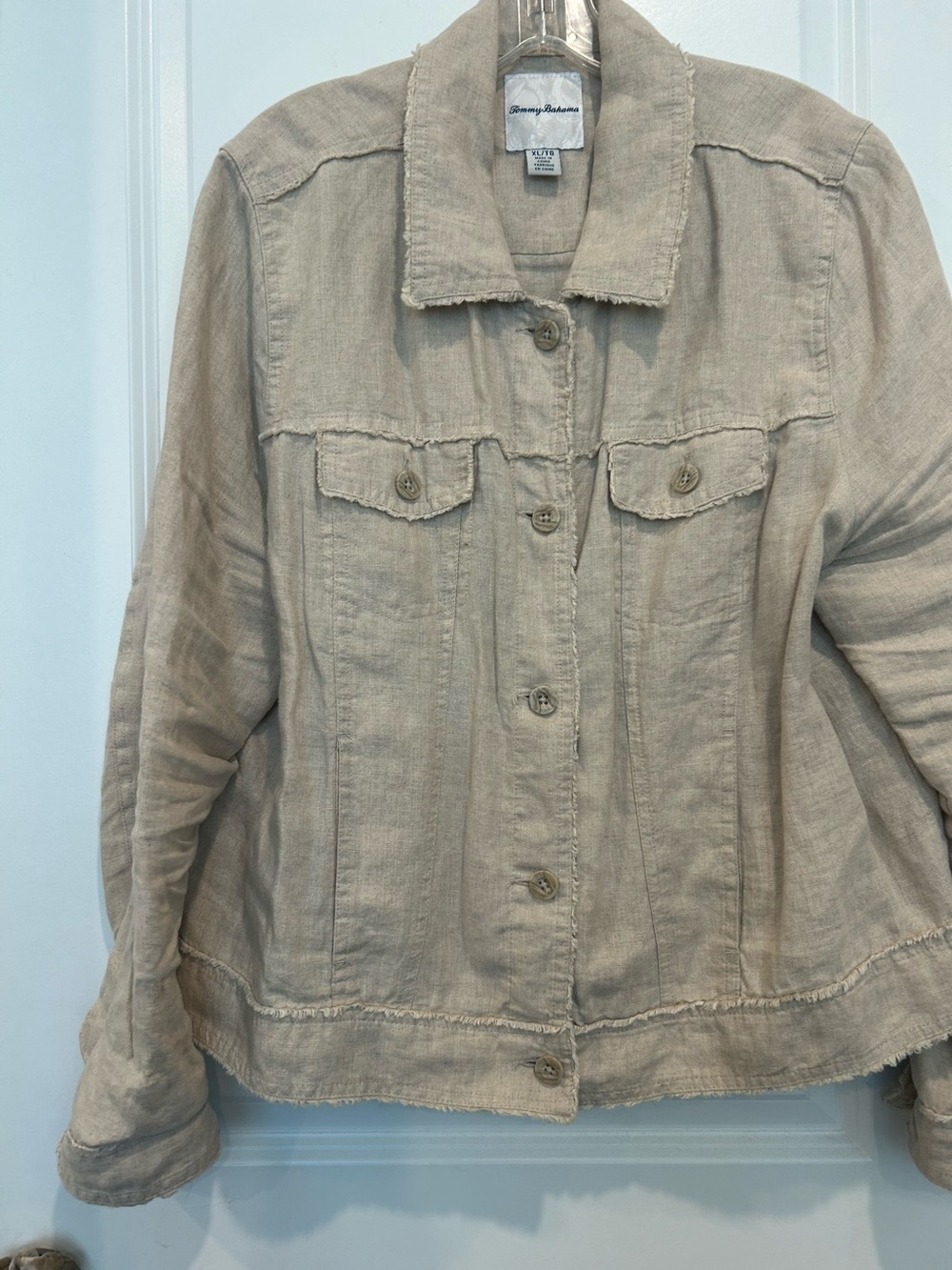 Tommy Bahama Cream Jean Jacket